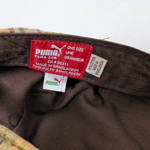 Y2K Plaid News Boy Cap Puma Baker Paper Boy Pendleton Cabby Pageboy Brim - Picture 5 of 8